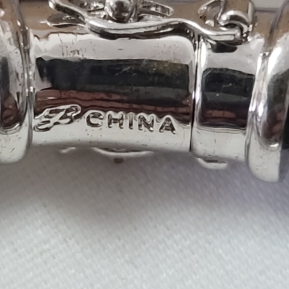 Vintage Joan Boyce Leather Pavé Crystal Bracelets - Picture 6 of 8